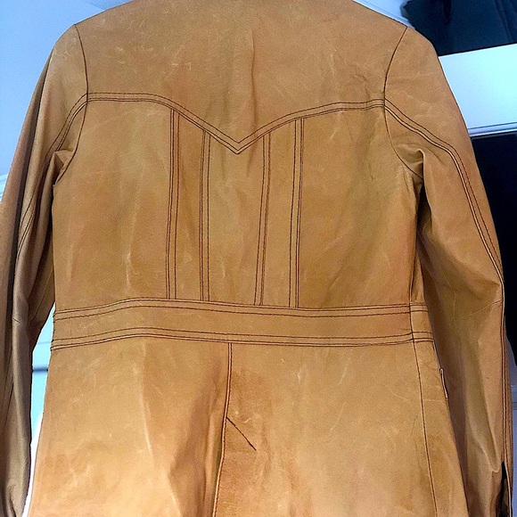 SOLDVintage H&M NYC Yellow Canvas Jacket - M - Picture 4 of 4